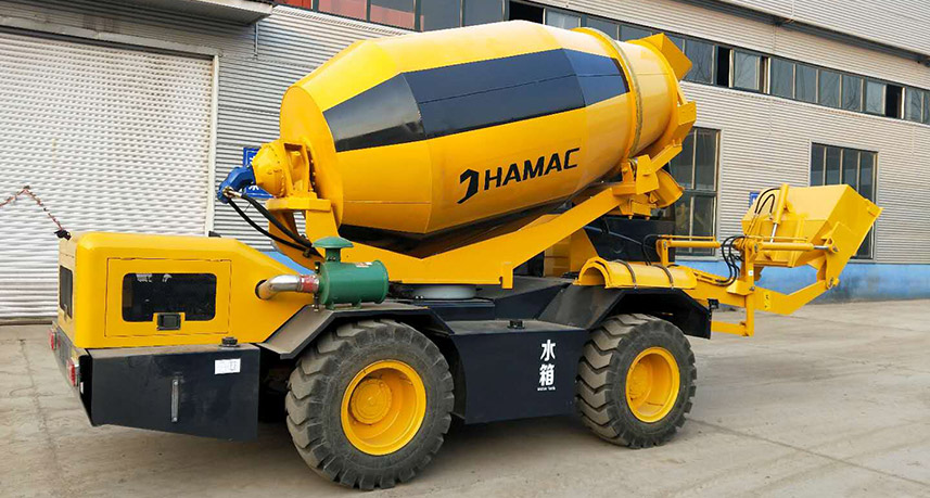 Self-loading Mobile Concrete Mixer